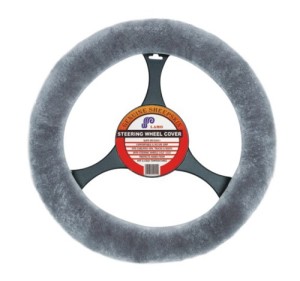 3 sheepskin steering wheel cover